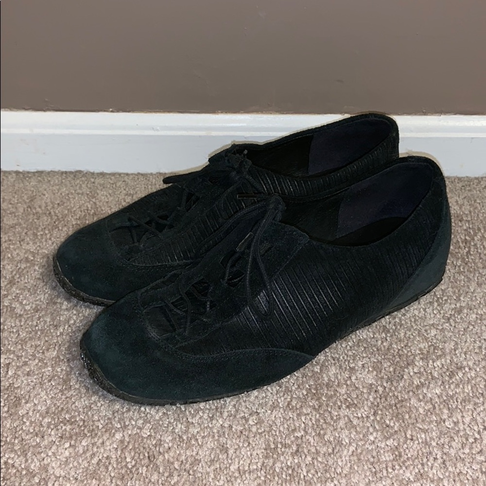 FURLA Leather and suede sneakers from Italy